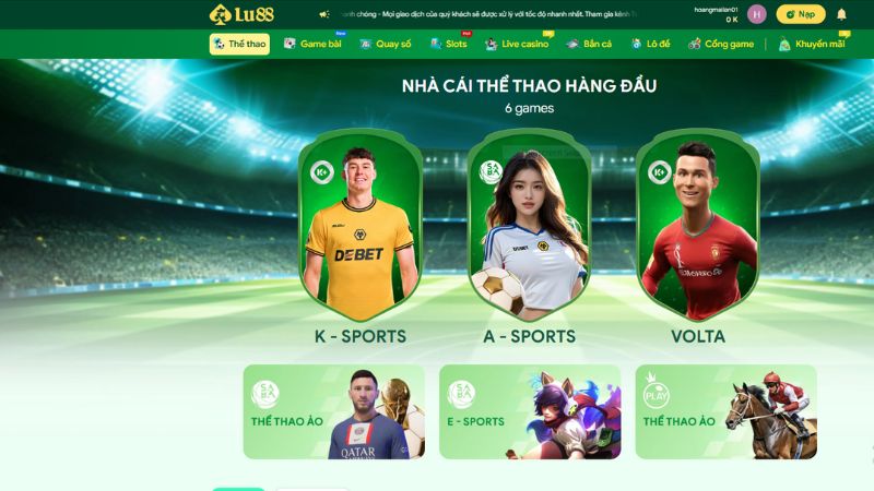Cá cược thể thao tại Lulu88